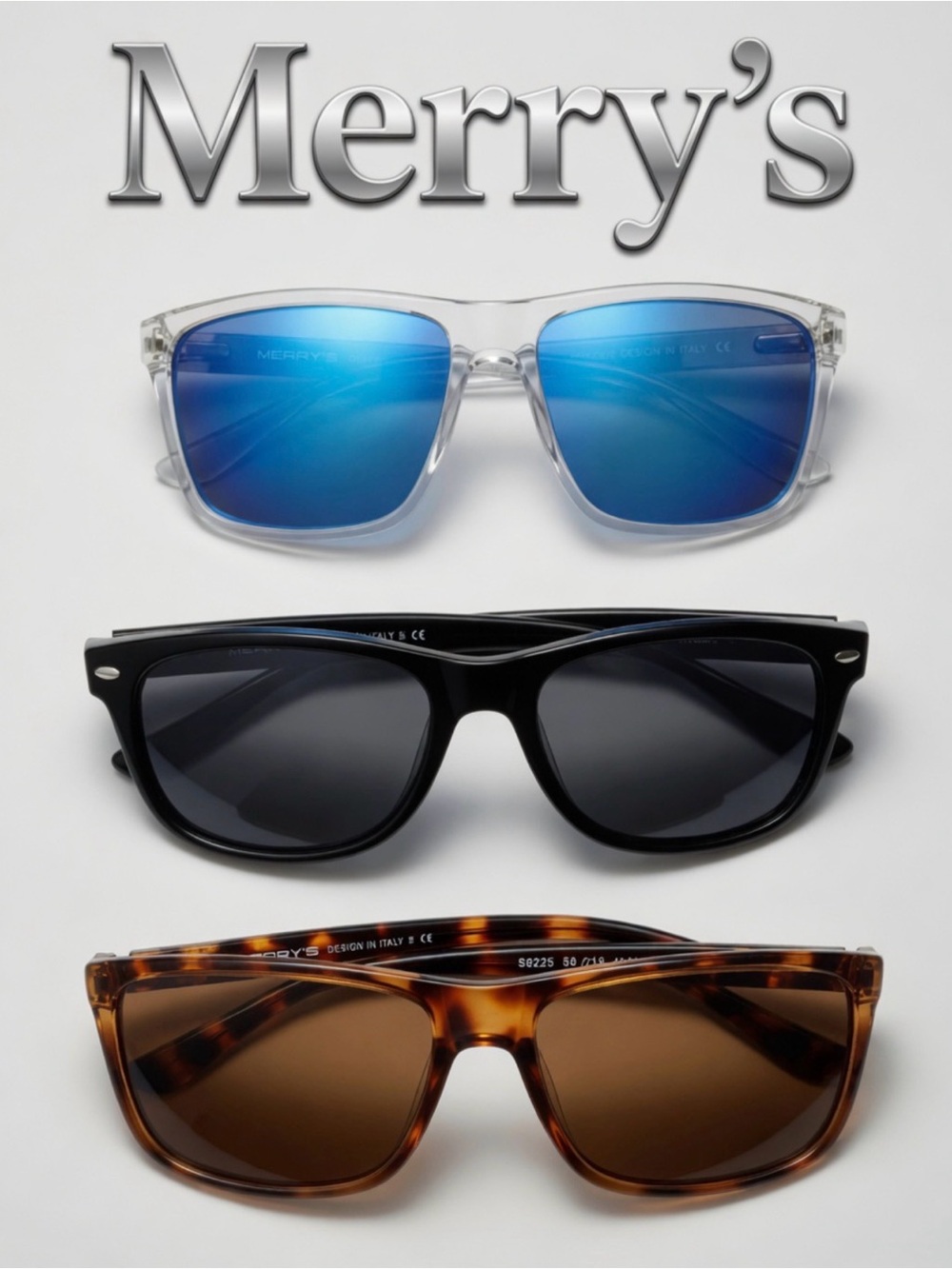 Bundle of 3 MERRY’S polarized sunglasses in excellent pre-owned condition.